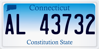CT license plate AL43732