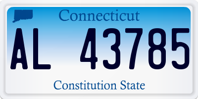 CT license plate AL43785