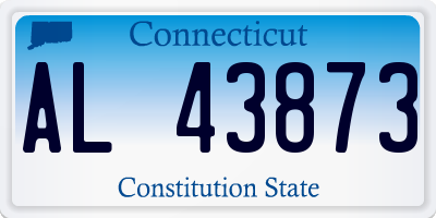 CT license plate AL43873