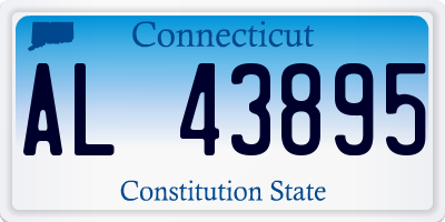 CT license plate AL43895