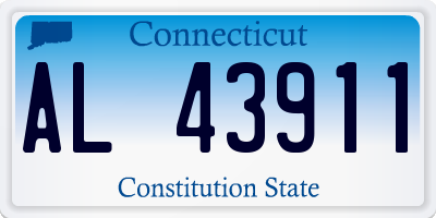 CT license plate AL43911