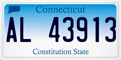 CT license plate AL43913