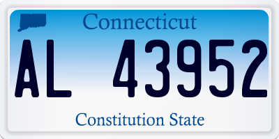 CT license plate AL43952