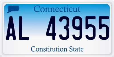 CT license plate AL43955