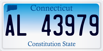 CT license plate AL43979