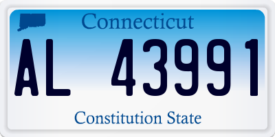 CT license plate AL43991