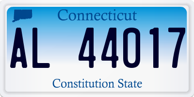 CT license plate AL44017