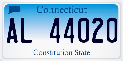 CT license plate AL44020