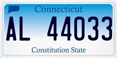 CT license plate AL44033