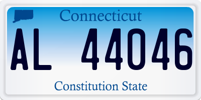 CT license plate AL44046