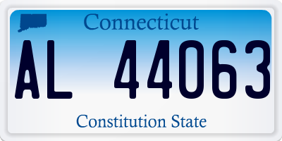 CT license plate AL44063
