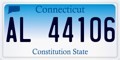 CT license plate AL44106