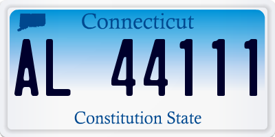 CT license plate AL44111
