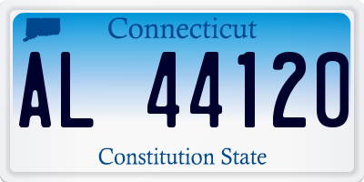 CT license plate AL44120
