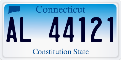 CT license plate AL44121