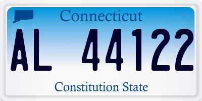 CT license plate AL44122