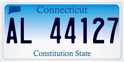 CT license plate AL44127