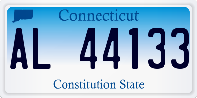 CT license plate AL44133