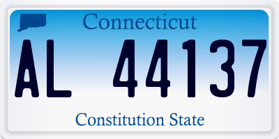CT license plate AL44137