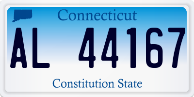CT license plate AL44167