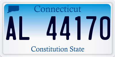 CT license plate AL44170