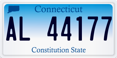 CT license plate AL44177