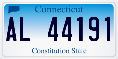 CT license plate AL44191