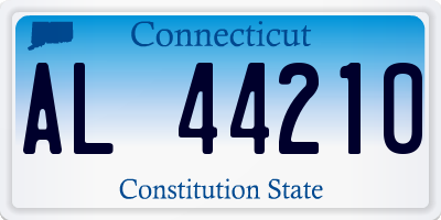 CT license plate AL44210