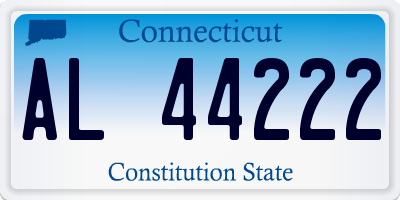 CT license plate AL44222
