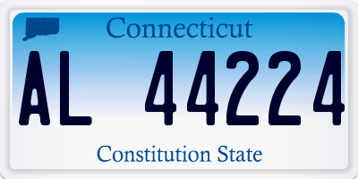 CT license plate AL44224