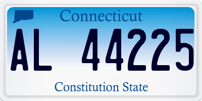 CT license plate AL44225
