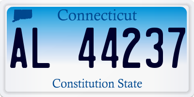 CT license plate AL44237