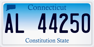 CT license plate AL44250