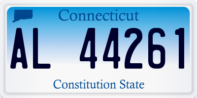 CT license plate AL44261