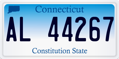 CT license plate AL44267