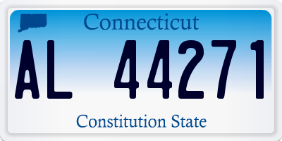 CT license plate AL44271