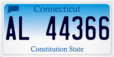 CT license plate AL44366