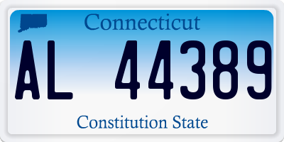 CT license plate AL44389
