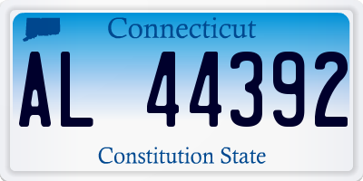 CT license plate AL44392