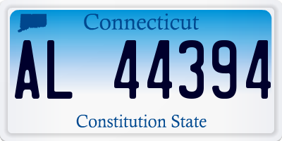 CT license plate AL44394