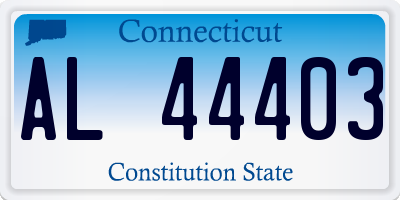 CT license plate AL44403