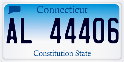 CT license plate AL44406