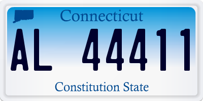 CT license plate AL44411