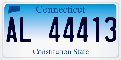 CT license plate AL44413