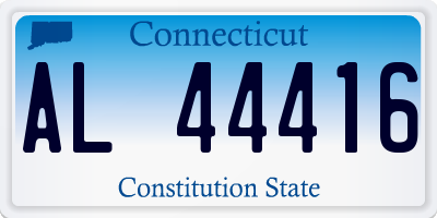 CT license plate AL44416