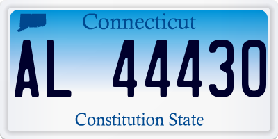 CT license plate AL44430