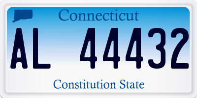 CT license plate AL44432