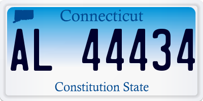 CT license plate AL44434