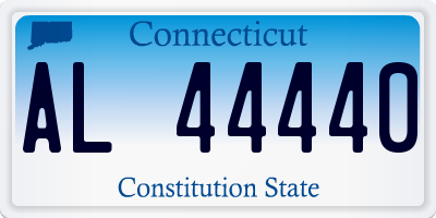 CT license plate AL44440