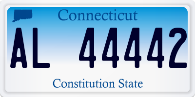 CT license plate AL44442